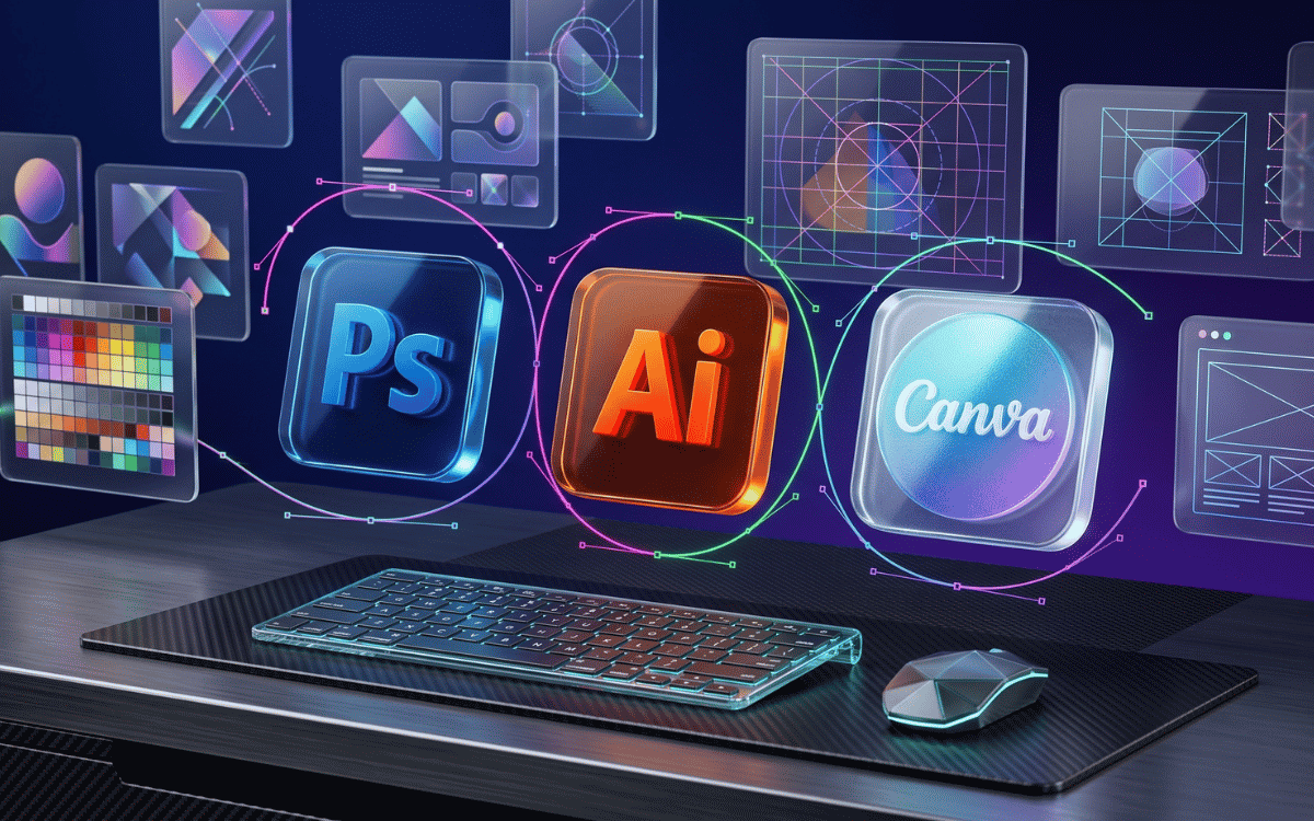 Graphic design poster visual